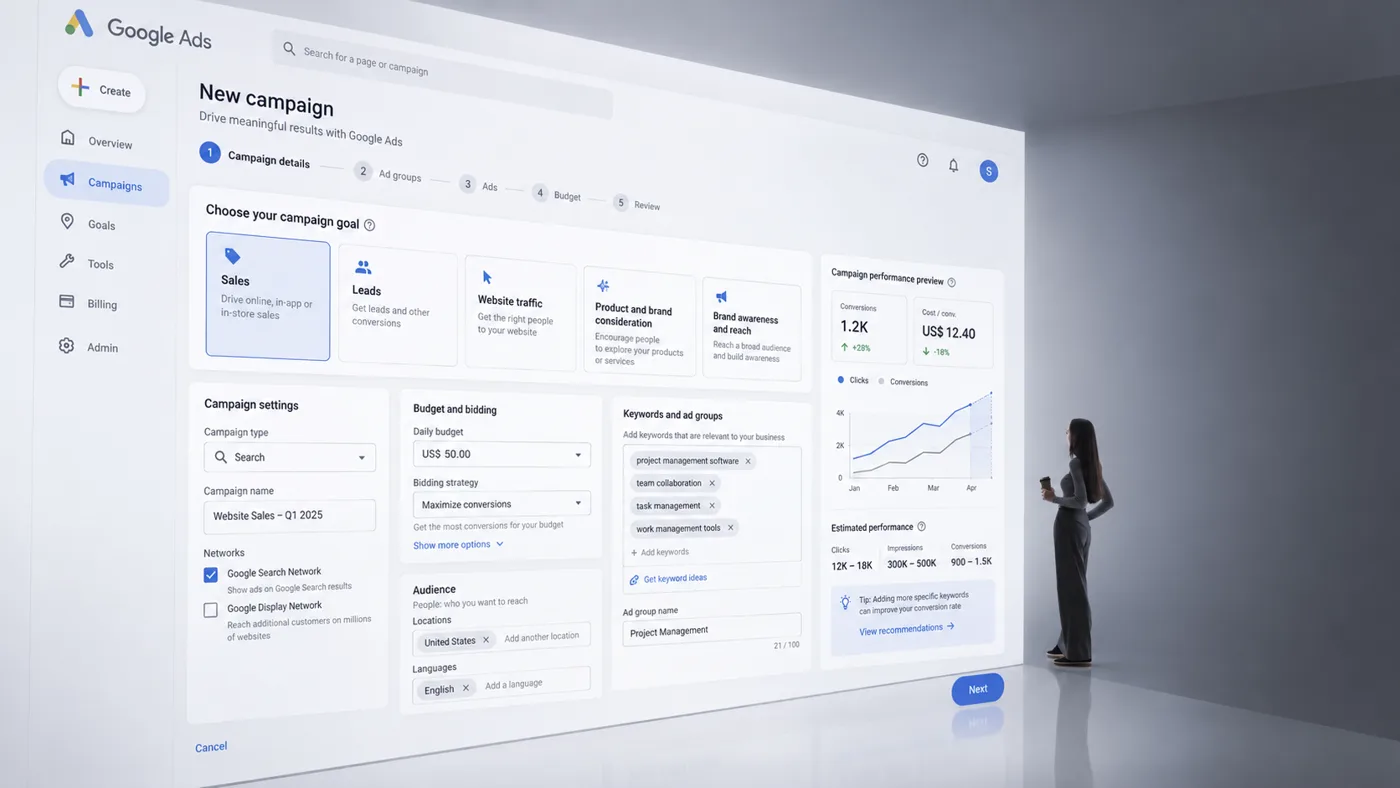 Google Ads: Beispielbild
